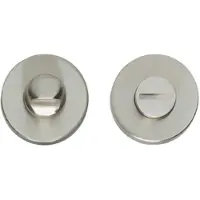 Intersteel | Rozet toilet-/badkamersluiting | Rond | Verdekt | Nikkel Mat