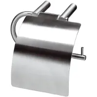 Intersteel | WC-rolhouder met verlengde klep | RVS Geborsteld