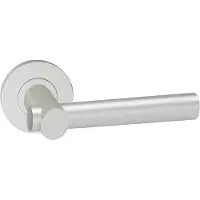 Impresso Deurkruk Dover Aluminium op rond rozet