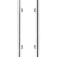 Intersteel Deurgrepen per paar T-vorm 1000x80x30 HoH 800mm - RVS