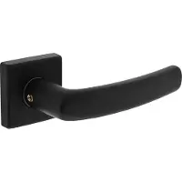 Intersteel Deurkruk Denham op vierkant rozet - aluminium/zwart