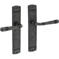 Intersteel Deurkruk Helena op schild blind oud grijs
