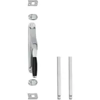 Intersteel Pomp-espagnolet Ton 400 met stangenset 2x 1250 mm chroom mat/ebbenhout