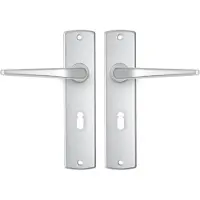 Axa | Binnendeurbeslag | Curve kruk | Duim | SL55 | Aluminium