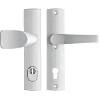 Axa Veiligheidsbeslag Premium Wing-knop+kruk Arrow PC92 anti-kerntrek/omkeerbaar/242x52x13/alu. gesl. F1/SKG3