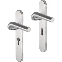 Impresso Newport RVS geborsteld op Ovaal schild PC55