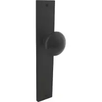 Intersteel Knopschild Kurano zwart