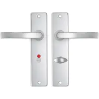 Axa | Binnendeurbeslag | Edge kruk | Blok | Toilet | 63-8 | Aluminium
