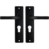Axa binnendeurbeslag (basic) Edge kruk blok PC55 Zwart (Set)