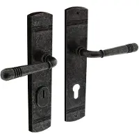 Intersteel | Veiligheidsbeslag | Helena | Afgerond | PC92mm | Oud Grijs