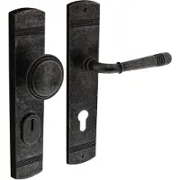 Intersteel | Veiligheidsbeslag | Helena | PC72 | Oud Grijs | Afgerond | Geveerd
