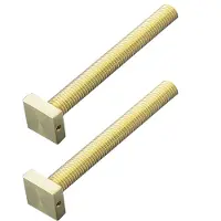 HDD pro Bevestigingsset m10 Trekker Voor Buitendeur/Carre 20mm/100mm Messing gepolijst
