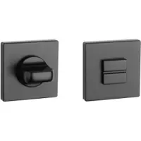 Aprile Toiletgarnituur vierkant 52X52X7mm mat zwart