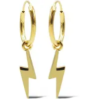 Karma Jewelry gold plated oorbellen Long Lightning female