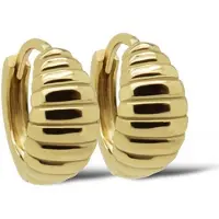 Karma Jewelry gold plated oorbellen Hinged Hoops female