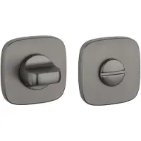 STILE APRILE Cilinderrozet Afgerond Grafiet 53x53x7mm
