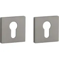 Aprile Prestige cilinderrozetten QRT Grafiet 50x50mm