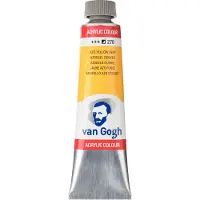 Van Gogh Acrylverf Geel - Acrylpaint - 270 Azogeel Donker - Acrylic Verf Paint - Acrylaatverf - Gele Hobbyverf - Watergedragen Verf - Sneldrogende Pigmentrijke Verf - 40ml
