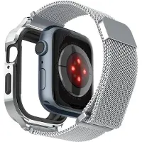 Spigen Zilver Fit Pro Apple Watch 46 / 45 Mm Bandje Zilver