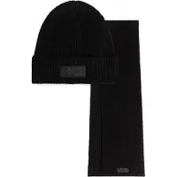 Malelions Ribbed Beanie Scarf Set