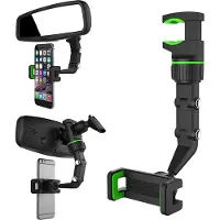 Ntech Telefoonhouder Auto - Verstelbare en 360 graden draaibare Smartphone Telefoon houder Universele stabiele clip voor de auto’s
