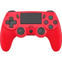 Ntech PS4 Controller Geschikt voor PS4 en PS3 - ps4 game controller Draadloos P47 - Rood - Audio Jack Input - Touch Sensor - Dual Trilmotoren Draadloze Controller