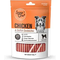JERKY TIME - Chicken & Codfish Sandwich - Hondensnack - Voordeelbundel 5 stuks