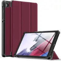 Ntech Hoesje Geschikt Voor Samsung Galaxy Tab S6 Lite Hoes Wine Rood Smart cover 2024 - Hoesje Geschikt Voor Samsung Galaxy Tab S6 Lite 2022 Hoes - tri-fold Bookcase Hoes Cover - Tab S6 lite hoes