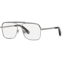 Philipp Plein Bril VPP085M 58/14/145 Glanzend Ruthenium met gestraalde/opake delen Metaal MAN VPP085M
