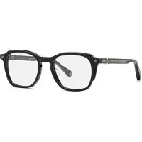 Philipp Plein Bril VPP059M 51/20/145 Glanzend Zwart Acetaat MAN VPP059M