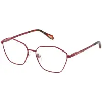 Just cavalli VJC073 56/16/140 Volledig Glanzend Rood Metalen Bril Vrouw VJC073