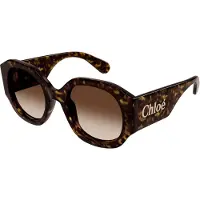 Chloé Ronde Dames Donker Havana Bruin Gradiënt CH0234S