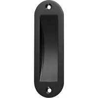 Hermeta Schuifdeurkom Ovaal Zwart 120X40mm