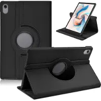 Ntech Nokia T20 hoes boek case - 360° draaibare Hoes Kunstleer Zwart - Nokia T20 Hoesje - Nokia T20 Case