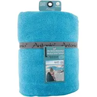 Antonio Strandlaken microvezel - grote handdoek 80x160 cm – Knuffelzachte sneldrogende badhanddoek - Turquoise