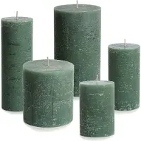 Rustik Lys Cactula set van 5 chique stompkaarsen voor urenlang plezier = 7 x 10 - 7-13.5 - 7-20 - 10 x 11 en 10 x 18 cm