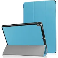Ntech Tablet Hoes Geschikt voor iPad Air 11 2024 hoes Licht Blauw Tri Fold Tablet Case - Smart Cover