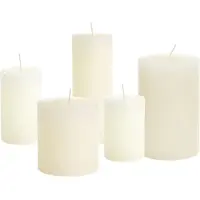 Rustik Lys Cactula set van 5 chique stompkaarsen voor urenlang plezier = 7 x 10 - 7-13.5 - 7-20 - 10 x 11 en 10 x 18 cm