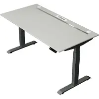Kerkmann - Zit sta bureau Move Boost 4 - 160x80cm - licht grijs-antraciet