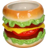 HD Collection Planter Hamburger Stoneware Multi 12.3x12.3x10.4cm