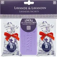 Le Chatelard 1802 2 geurzakjes lavendel (18G) en een lavendelzeep (100g) Paris van