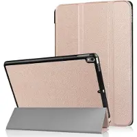 Ntech Tablet Hoes Geschikt voor iPad Air 11 2024 hoes Rose Goud Tri Fold Tablet Case - Smart Cover