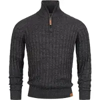 INDICODE JEANS Trui 'Hector' bruin / donkergrijs