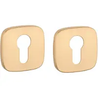 STILE APRILE Cilinderrozet Afgerond Mat Goud 53x53x7mm