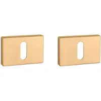 Aprile | Sleutelrozet | Premium & Prestige | Rechthoekig | 50x33x7mm | Mat-Goud