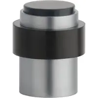 Aprile deurstopper vloer én wand Ø35×43 mm mat Chroom