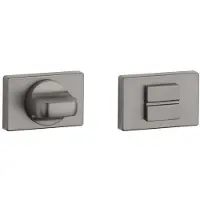 Aprile WC garnituur rozet 50x33x7mm Grafiet Rozet