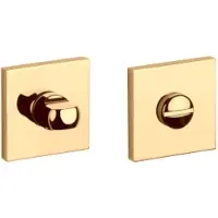 Aprile Toiletgarnituur vierkant 53x53x7mm Goud gepolijst