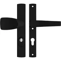 Axa | Veiligheidsbeslag Premium smal Wing-knop+kruk Arrow | PC72 | Anti-kerntrek | Omkeerbaar | 242x38x15 | Alu | SKG3