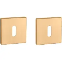 Aprile Sleutel rozet vierkant 52X52X7mm Goud satijn